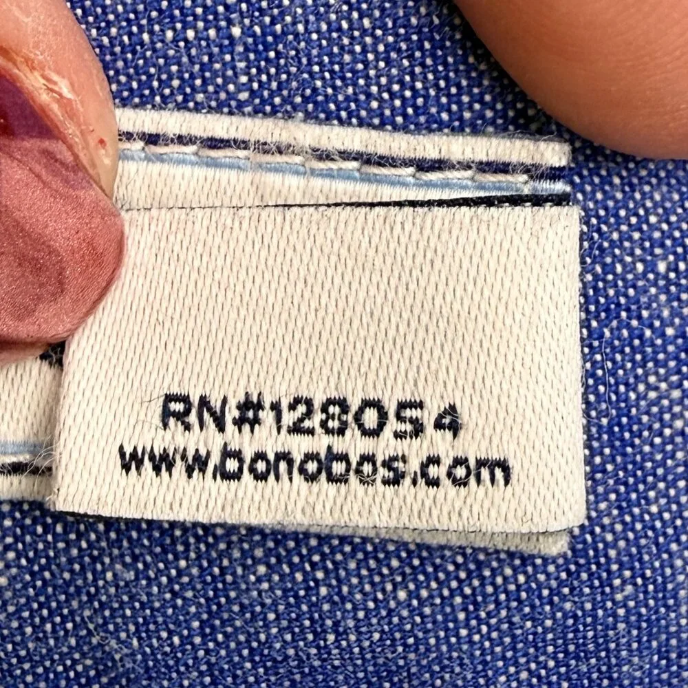 BONOBOS Men's EUC Chambray Straight-Fit Chinos Blue‎ Chambray | Size 31 x 30